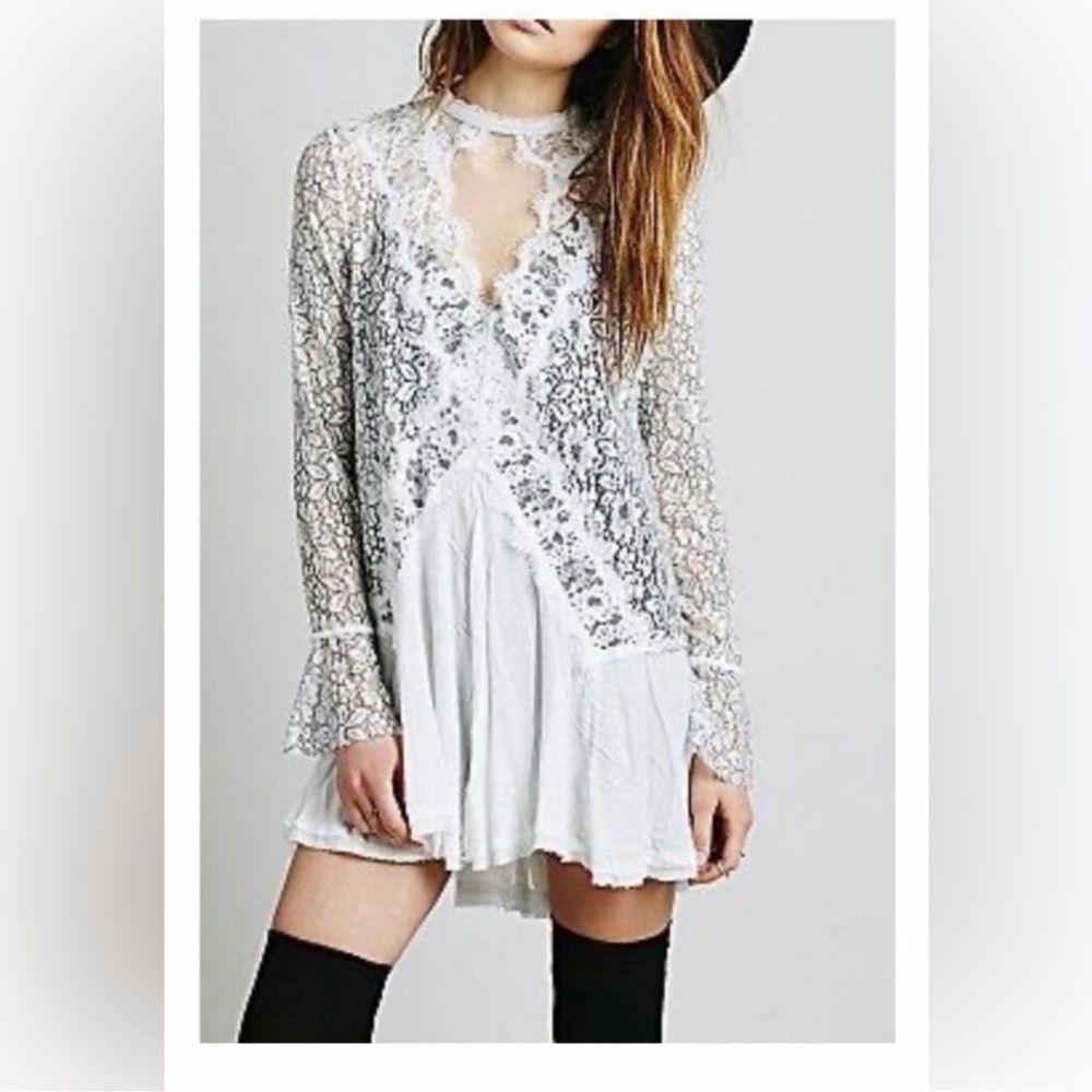 Free people White Lace Dress